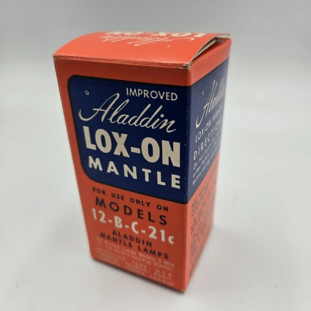 Vintage ALADDIN LOX-ON MANTLE for 12-B-C-21c Models ‎ # 24203 New Old Stock